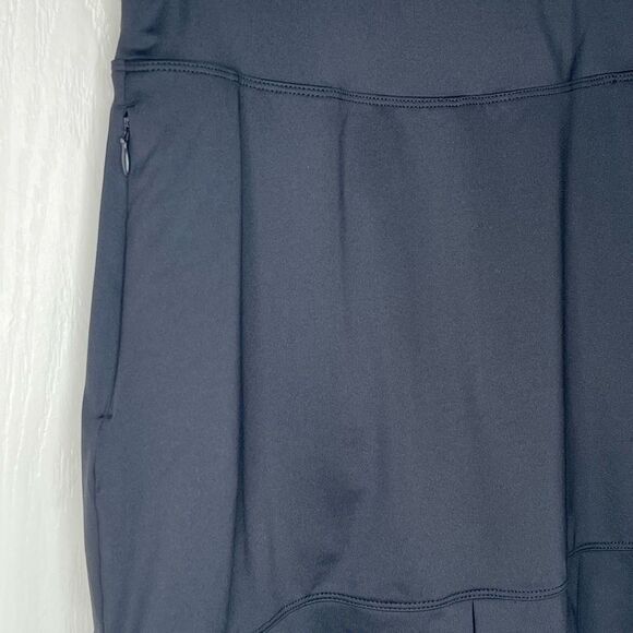 Lady Pinseeker Sz S Black Golf Skort Zipper Pockets Activewear - Picture 2 of 10